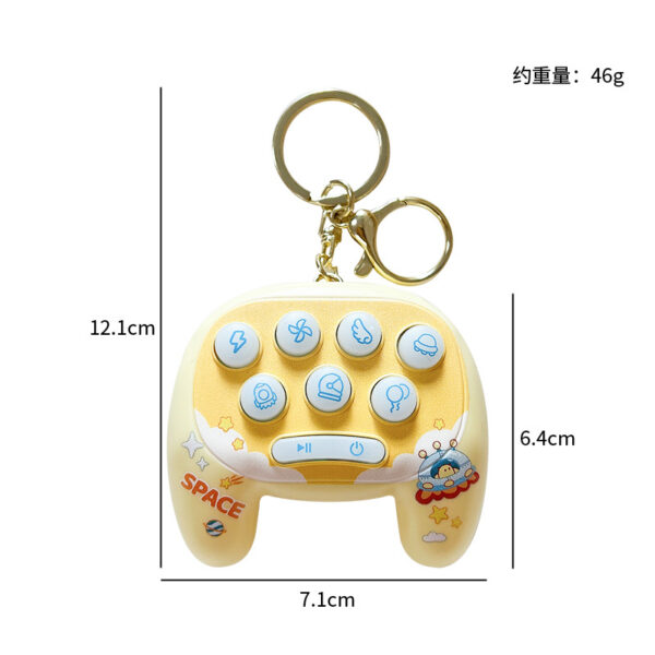 Wholesale Space Man and Ground Mouse Decompression Toys Mini Game Machines Plastic Keychain
