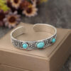 O1CN019HeHQb1qyMiS2841u_2206372095564-0-cib Wholesale Bohemian Vintage Style Inlaid Turquoise Open Adjustable Alloy Bracelet