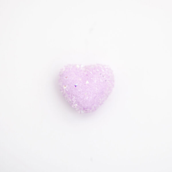 Wholesale Acrylic Rhinestones, Soft Granulated Sugar, Small Heart Beads
