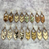 Wholesale Leopard Print Cow Print Western Style Hollow Leather Earrings