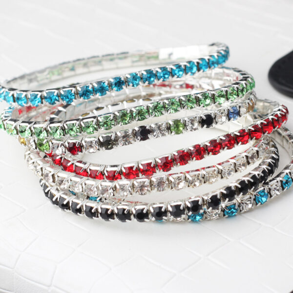 Wholesale Full Diamond Elastic Cord Claw Chain Bracelet