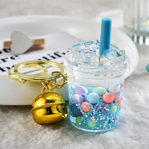 Wholesale Acrylic Iceberg Cup Quicksand Bottle Creative Key Chain