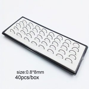 40pcs/box black nose ring
