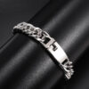 Wholesale Men's Double Buckle Alloy Bracelet