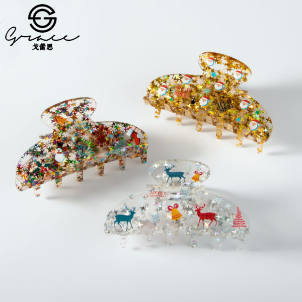 O1CN019NZpAb25AdoGSrCLU_2212693817486-0-cib Wholesale Christmas Acrylic Hair Clips