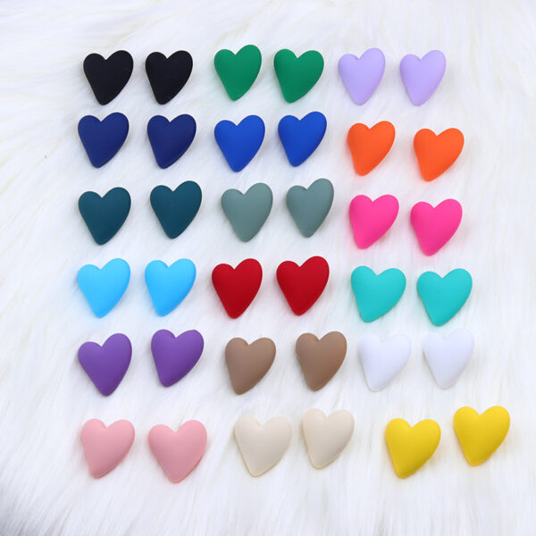 O1CN019OQAy81T3M1E5lcuP_2677772326-0-cib Wholesale Valentine's Day 18 Colors Small Heart Valentine's Day Acrylic Earrings