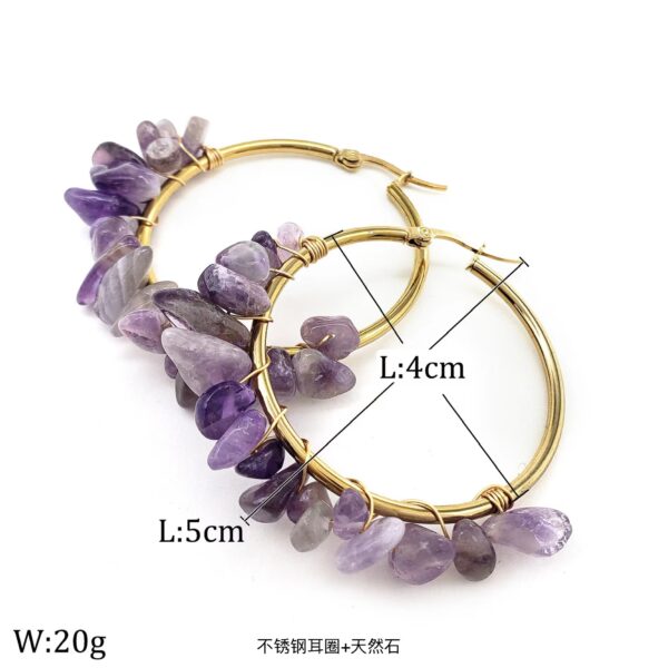 Wholesale Natural Crystal Moonstone Earrings