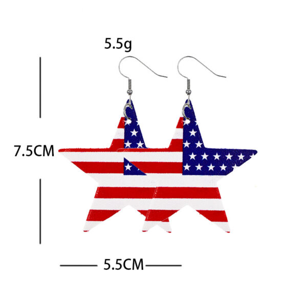 O1CN019QZhrH2CFrRFzWJwB_2207539588445-0-cib Wholesale American Independence Day Leather Earrings