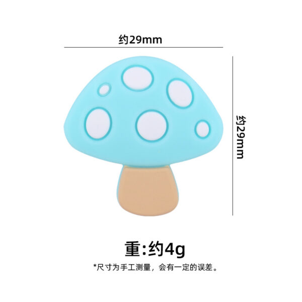 Wholesale DIY Cartoon Silicone Mushroom Focal Beads