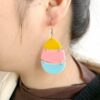 Wholesale Jewelry Easter Carrot Bunny Acrylic Earrings