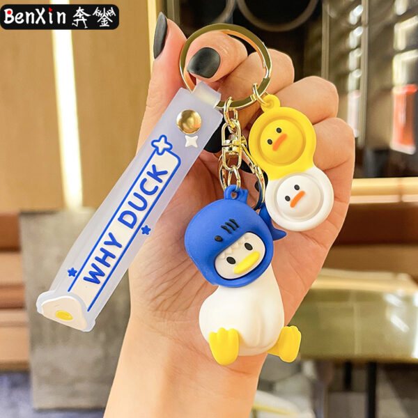 Wholesale Crooked Duck Pvc Keychain