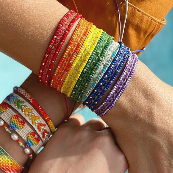 Wholesale Jewelry Bohemian Rainbow Miyuki Beads Bracelet