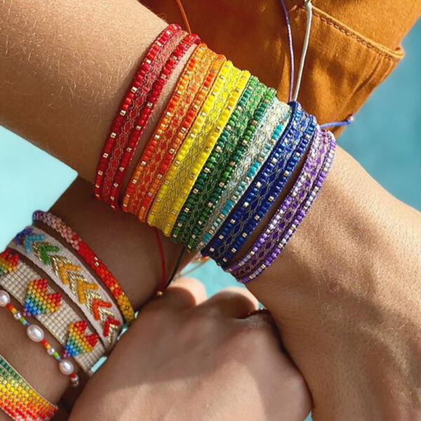 Wholesale Jewelry Bohemian Rainbow Miyuki Beads Bracelet