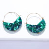 Wholesale Crystal Rubble Round Acrylic Metal Earrings