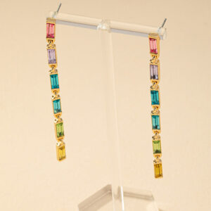 Wholesale Pendant Color Diamond Alloy Earrings