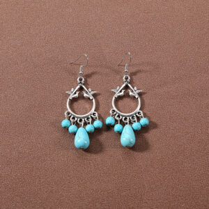 24-antique turquoise earrings