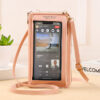 Wholesale Touch Screen Mobile Phone Bag Multifunctional Transparent Mini PU Leather Bag