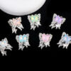 Wholesale Crystal Butterfly Alloy Beads Straight Hole Beads DIY Accessories