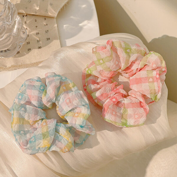 O1CN019XJWNS25ZNBf1d6Tm_2200699427540-0-cib Wholesale Fabric Plaid Large Intestine Hair Tie