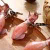 Wholesale PVC Seafood Squid Keychain