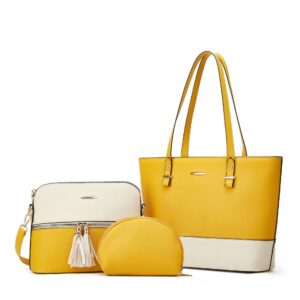 White with yellow