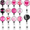 Wholesale Fans with ABS Badge Scroll Retractable Keychain