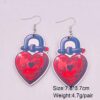 Wholesale Valentine's Day LOVE Love Wooden Earrings