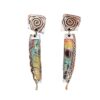 Wholesale Vintage Stained Glass Alloy Earrings