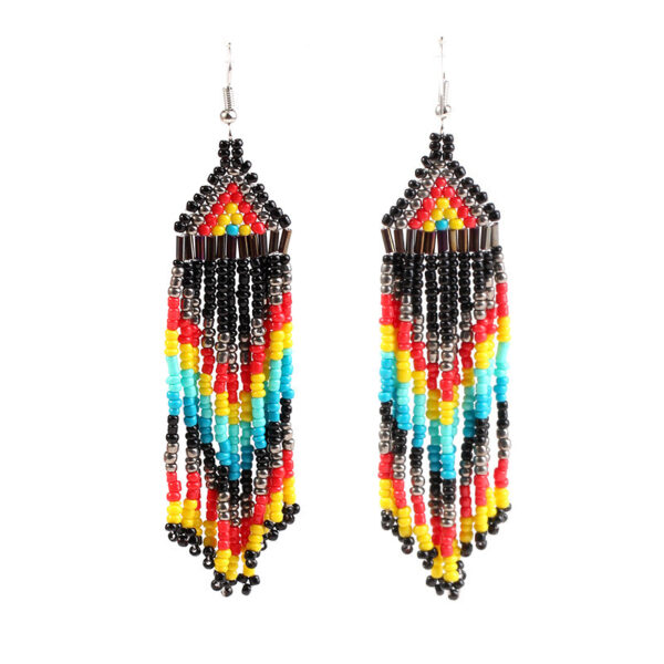 O1CN019e1Ooe21msJYXso3b_1121057028-0-cib Wholesale Vintage Long Length Multilayer Bead Earrings