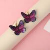Wholesale Butterfly Acrylic Stereoscopic Insect Earrings