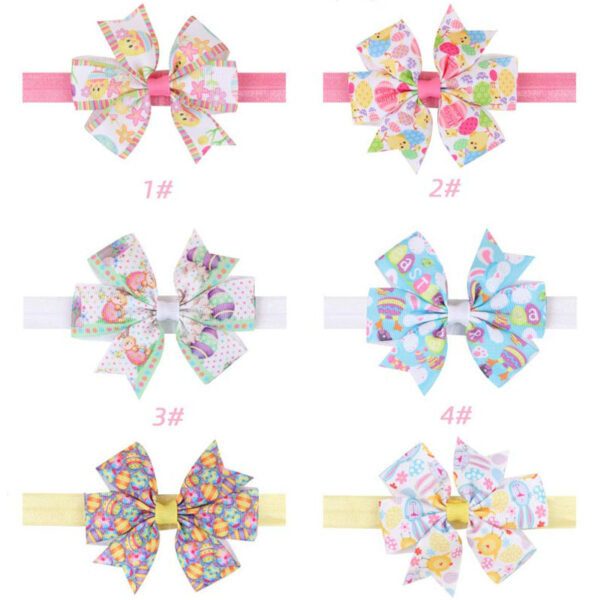 Wholesale Easter Bows Cloth Hair Scrunchies