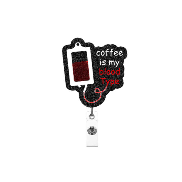 O1CN019g6n3x2NUU59cNUKY_2216632319966-0-cib Wholesale Glitter Easy-pull Medical ID Retractable Keychain