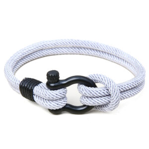 Silver + stainless steel buckle