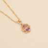 O1CN019hToCn1Fe54PHR2vB_2043160511-0-cib Wholesale Multi-color Diamond Sunflower Necklace