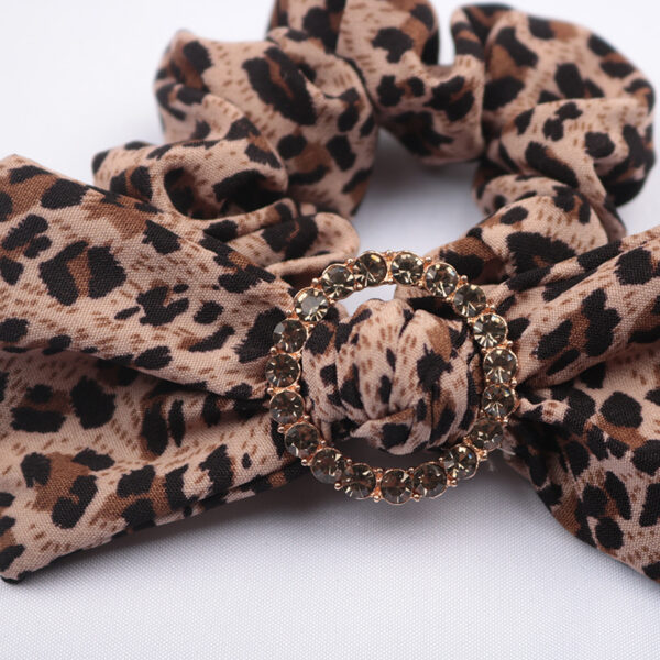 O1CN019haWgy2GNQTG8L7Zh_2208809989003-0-cib Wholesale Leopard Print Bow Fabric Hair Tie