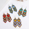 Wholesale Colorful Rice Beads Tassel Earrings