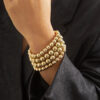 Wholesale Punk Style Exaggerated Ball Chain Bracelet