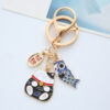 O1CN019k2sYJ1JVcDoSOP3d_2208113251034-0-cib Wholesale Japanese Lucky Cat Drip Oil Alloy Keychains