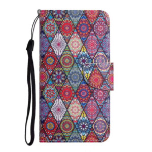 Diamond Kaleidoscope-Cutter Head Painted Leather Case / iPhone16ProMax