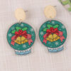 O1CN019lZCUt1T3MDvWdn8y_2677772326-0-cib Wholesale Round Christmas Acrylic Earrings