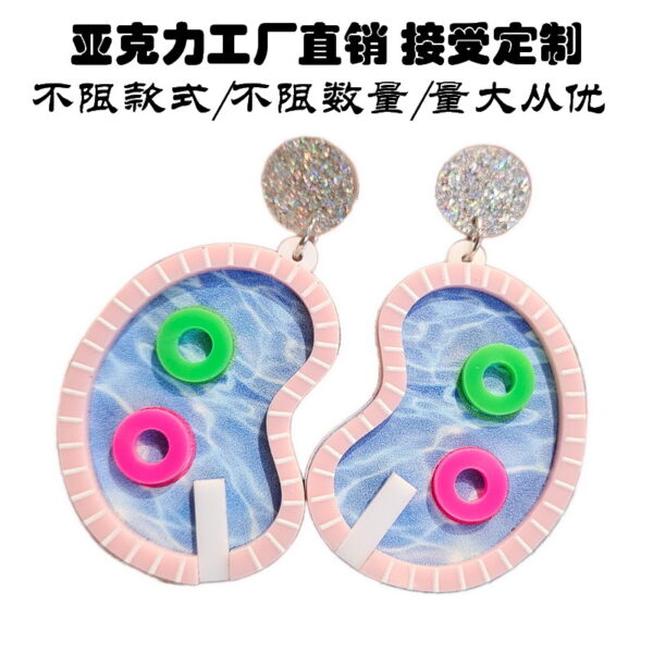 Wholesale Personalized Exaggerated Acrylic Earrings