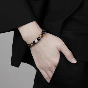 Wholesale New Chinese Style Tiger Eye Stone Men's Bracelet