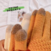 Wholesale Winter Jacquard Touch Screen Plus Velvet Thickened Warm Gloves