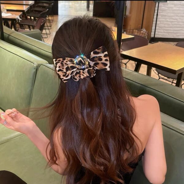 O1CN019n66VQ2GNQUJYCVvA_2208809989003-0-cib Wholesale Leopard Print Bow Fabric Hair Tie