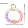O1CN019ntrJJ1bFjfHyg9oa_2857743436-0-cib Wholesale Candy Color Silicone Beaded Wrist Keychain