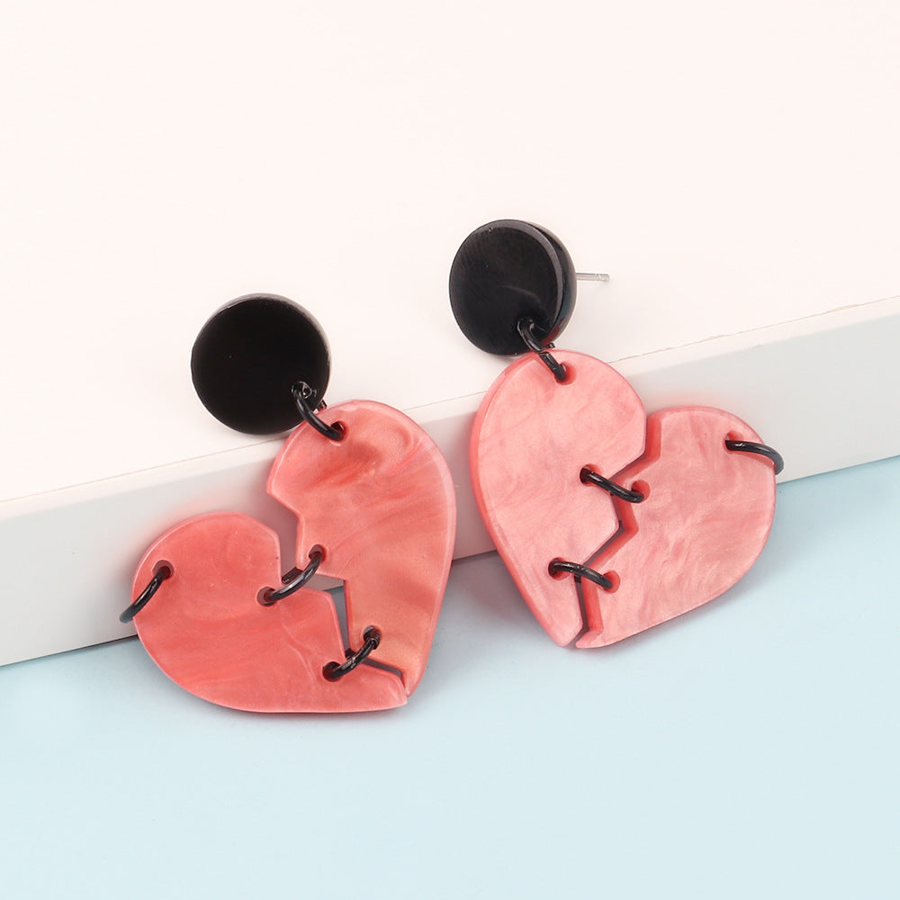 Wholesale Hearts Acrylic Earrings