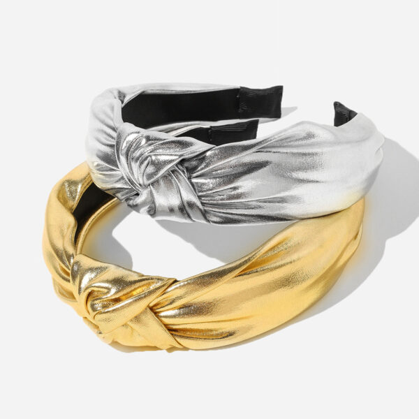 Wholesale PU Leather Middle Knotted Headband