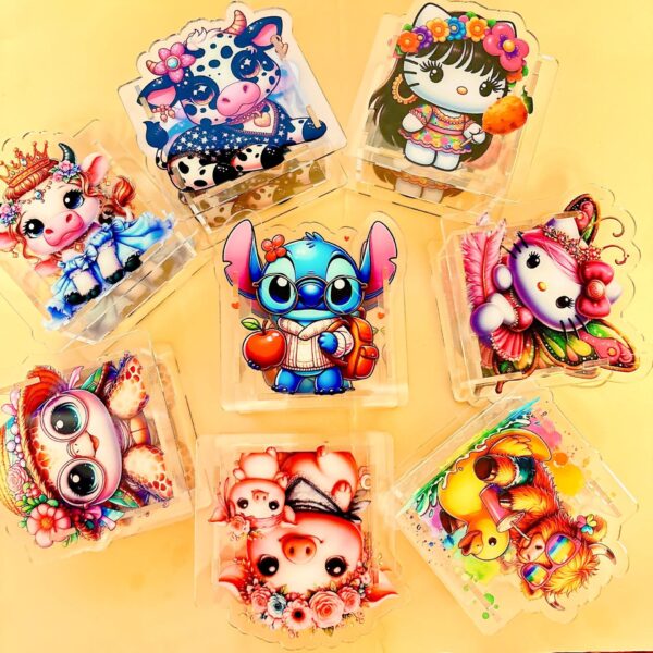 Wholesale 10cm Cartoon Cows DIY Acrylic Pen Holder OLY Exclusive