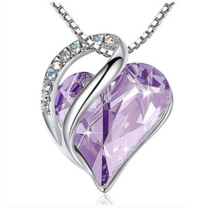 Purple-Diamond Heart of the Sea-Necklace