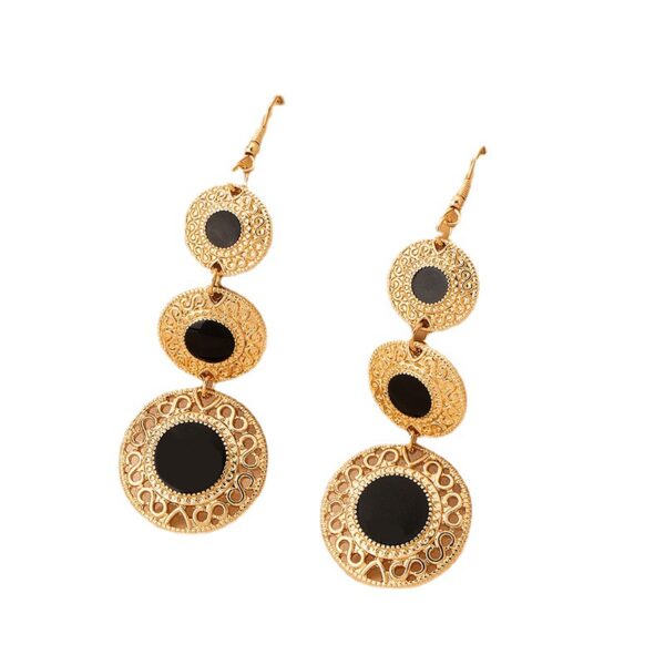 Wholesale Vintage Geometric Drip Alloy Earrings